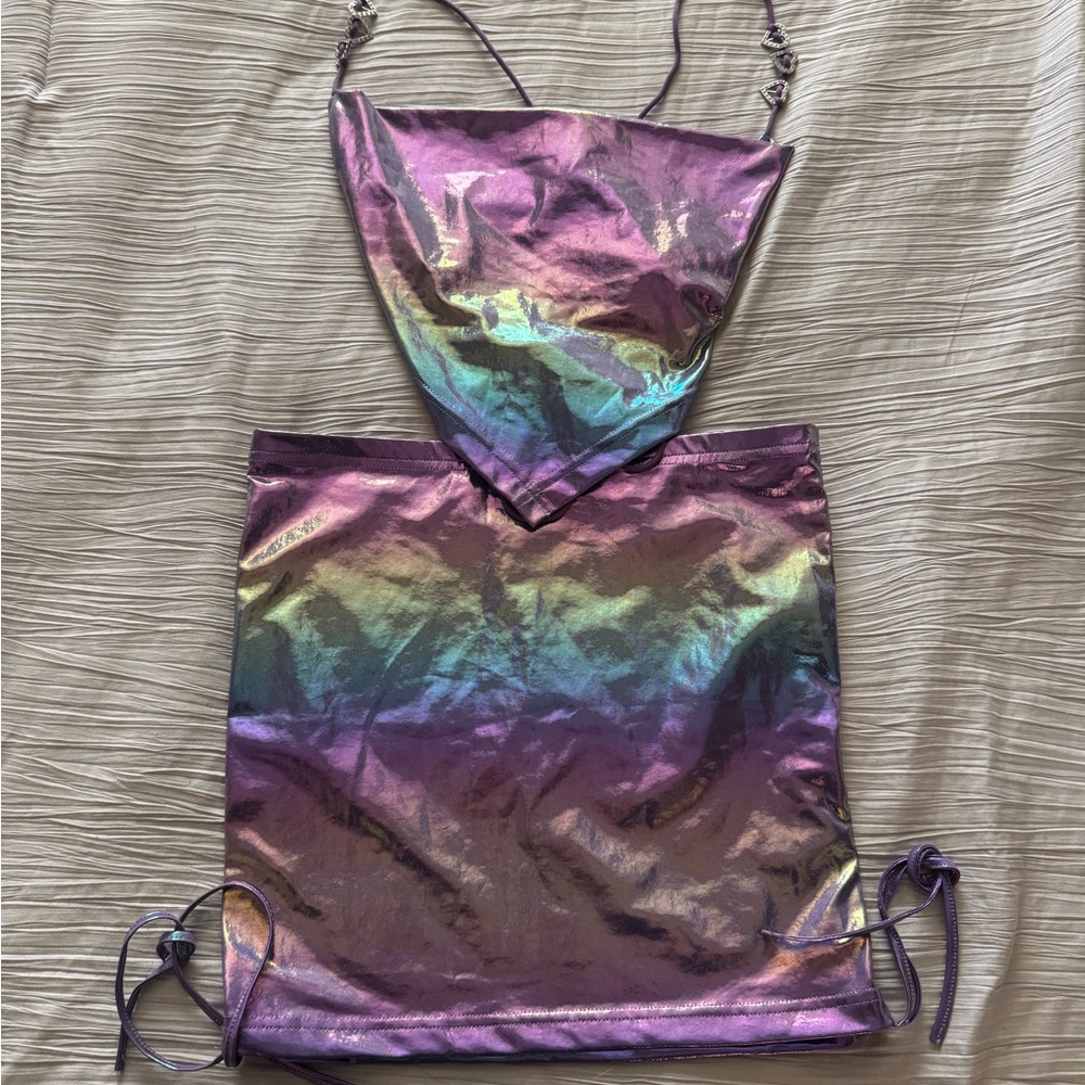 Iridescent Purple Two-Piece Set - Picture 5 of 8